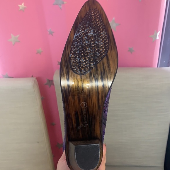 LAST PAIR Size 6 ONLY Purple Sparkly Cowboy Cowgirl Bling Boots - Picture 3 of 5